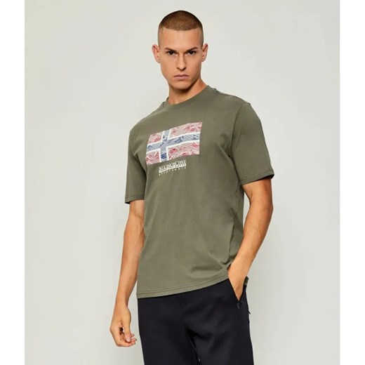 Napapijri T-shirt S-DRAPEAU SS | Relaxed fit ze sklepu Gomez Fashion Store w kategorii T-shirty męskie - zdjęcie 186059195