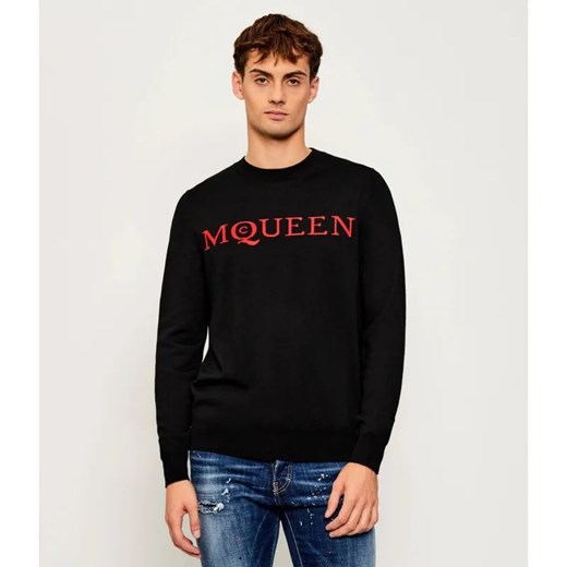 Alexander McQueen Wełniany sweter | Regular Fit ze sklepu Gomez Fashion Store w kategorii Swetry męskie - zdjęcie 186059247