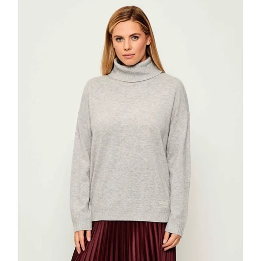 Liu Jo Sport Wełniany golf | Regular Fit | z dodatkiem kaszmiru ze sklepu Gomez Fashion Store w kategorii Swetry damskie - zdjęcie 186059329