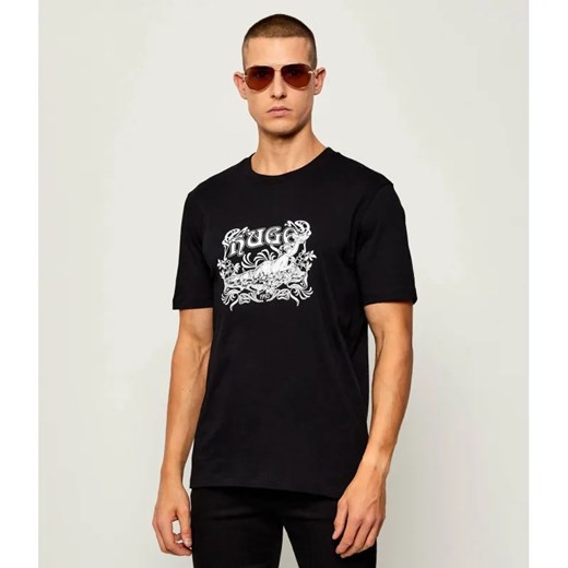 HUGO T-shirt Diwom | Regular Fit ze sklepu Gomez Fashion Store w kategorii T-shirty męskie - zdjęcie 186059337