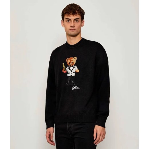 Philipp Plein Sweter Teddy Bear | Regular Fit | z dodatkiem wełny ze sklepu Gomez Fashion Store w kategorii Swetry męskie - zdjęcie 186059347