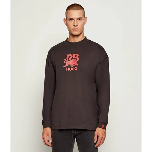 HUGO Longsleeve Doverlo | Hugo x Racing Bulls | Relaxed fit ze sklepu Gomez Fashion Store w kategorii T-shirty męskie - zdjęcie 186059437