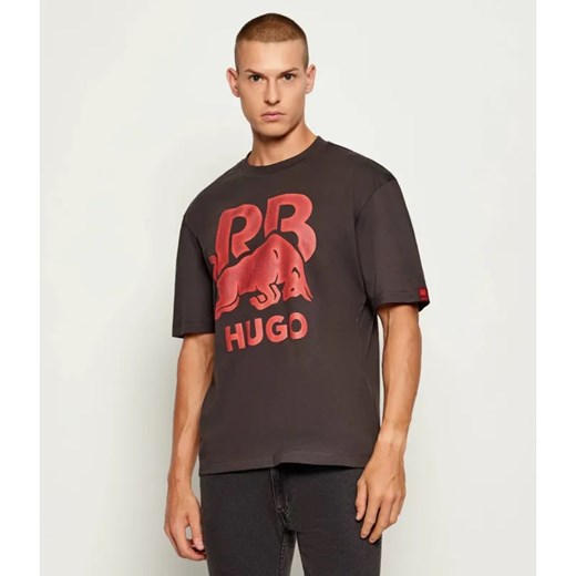 HUGO T-shirt Dayla_RB | HUGO x Racing Bulls | Loose fit ze sklepu Gomez Fashion Store w kategorii T-shirty męskie - zdjęcie 186059449