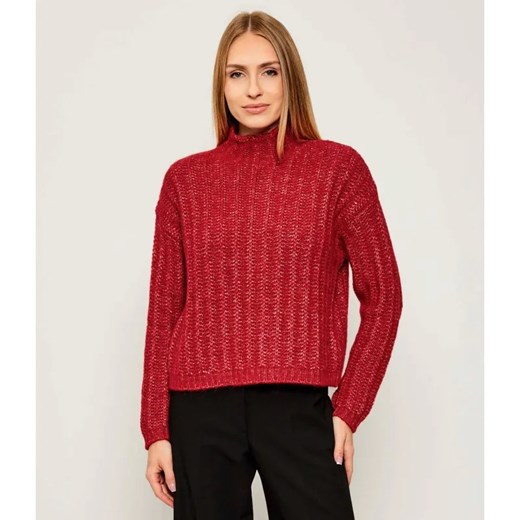 HUGO Półgolf Safineyny | Loose fit | z dodatkiem wełny ze sklepu Gomez Fashion Store w kategorii Swetry damskie - zdjęcie 186059476