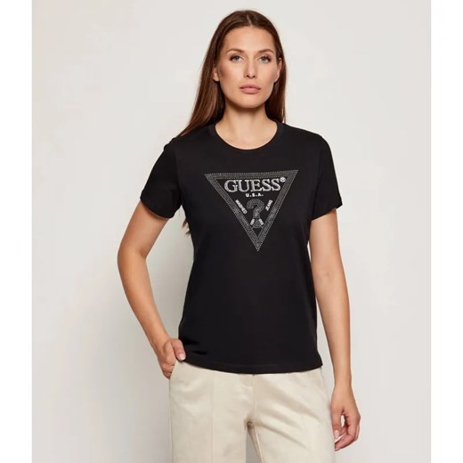 GUESS T-shirt KRYSTAL | Regular Fit ze sklepu Gomez Fashion Store w kategorii Bluzki damskie - zdjęcie 186059509