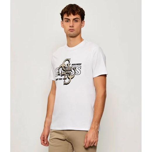 GUESS T-shirt DROP SHADOW | Regular Fit ze sklepu Gomez Fashion Store w kategorii T-shirty męskie - zdjęcie 186059619