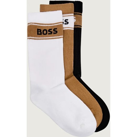 BOSS BLACK Skarpety 3-pack 3P QS Rib Stripe CC - id: BW255M000053960 - marki BOSS HUGO BOSS - 186059637 BOSS BLACK Skarpety 3-pack 3P QS Rib Stripe CC ze sklepu Gomez Fashion Store w kategorii Skarpetki męskie - zdjęcie 186059637