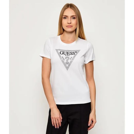 GUESS T-shirt KRYSTAL | Regular Fit ze sklepu Gomez Fashion Store w kategorii Bluzki damskie - zdjęcie 186059669