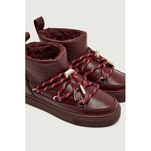 INUIKII Skórzane śniegowce FULL LEATHER GLOSS | z dodatkiem wełny Inuikii 40 Gomez Fashion Store