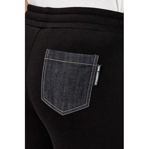 Karl Lagerfeld Spodnie dresowe | Regular Fit | z dodatkiem jedwabiu Karl Lagerfeld M Gomez Fashion Store