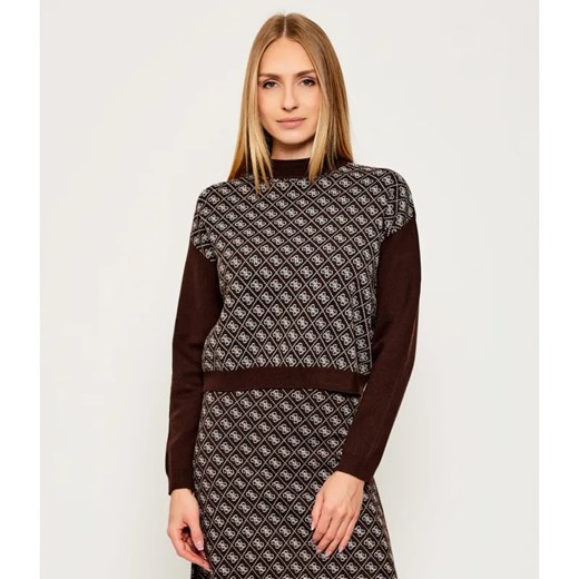 GUESS Półgolf AUBREY | Loose fit | z dodatkiem wełny ze sklepu Gomez Fashion Store w kategorii Swetry damskie - zdjęcie 186067997