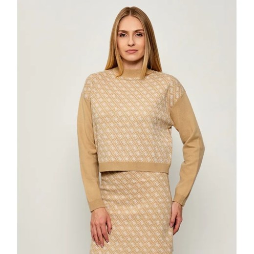 GUESS Półgolf AUBREY| Loose fit | z dodatkiem wełny ze sklepu Gomez Fashion Store w kategorii Swetry damskie - zdjęcie 186067999