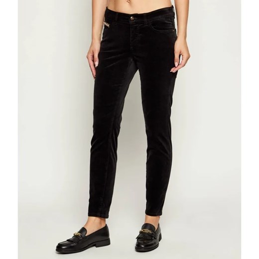 Marc Cain Spodnie SILVI | Slim Fit | low waist ze sklepu Gomez Fashion Store w kategorii Spodnie damskie - zdjęcie 186068016