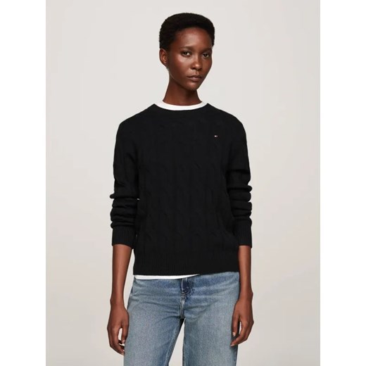 Tommy Hilfiger Wełniany sweter | Regular Fit ze sklepu Gomez Fashion Store w kategorii Swetry damskie - zdjęcie 186068017