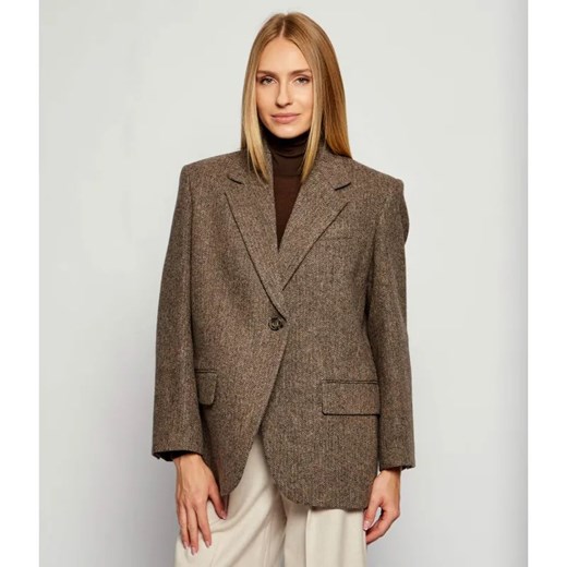 Weekend MaxMara Wełniana marynarka TRONTO | Oversize fit ze sklepu Gomez Fashion Store w kategorii Marynarki damskie - zdjęcie 186068057