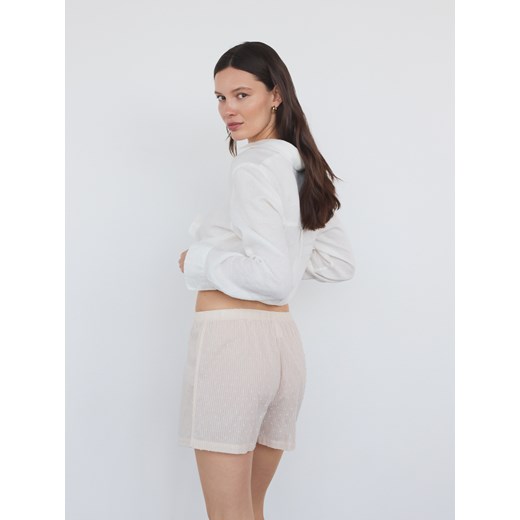 Reserved - Piżamowe szorty 2 pack - jasnoniebieski ze sklepu Reserved w kategorii Piżamy damskie - zdjęcie 186068798