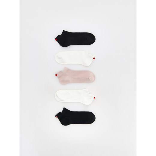 Reserved - Skarpetki z bawełną 5 pack - czarny ze sklepu Reserved w kategorii Skarpetki damskie - zdjęcie 186068898