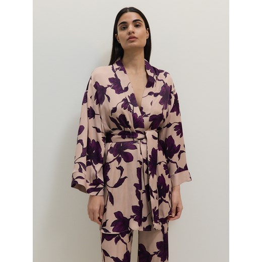 Reserved - Wzorzyste kimono - wielobarwny - id: 486EN-MLC - marki Reserved - 186069615 Reserved - Wzorzyste kimono - wielobarwny ze sklepu Reserved w kategorii Koszule damskie - zdjęcie 186069615