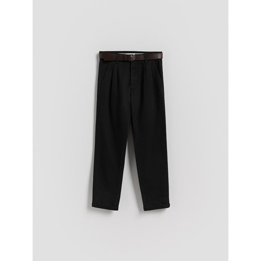Reserved - Spodnie chino - czarny ze sklepu Reserved w kategorii Spodnie chłopięce - zdjęcie 186070016