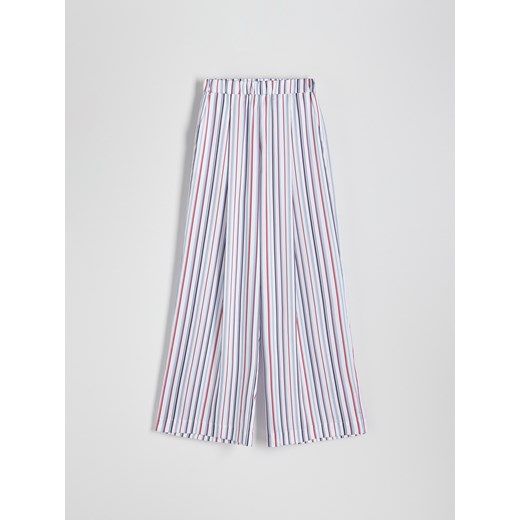 Reserved - Szerokie spodnie w paski - wielobarwny ze sklepu Reserved w kategorii Spodnie damskie - zdjęcie 186070158