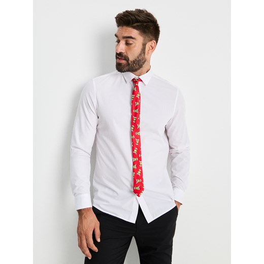 Sinsay - Krawat Grinch - czerwony Sinsay One Size Sinsay