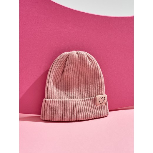 Sinsay - Czapka z domieszką wiskozy - beżowy Sinsay S Sinsay