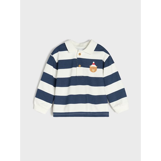 Sinsay - Koszulka z długimi rękawami - kremowy Sinsay 74 (6-9 m) Sinsay