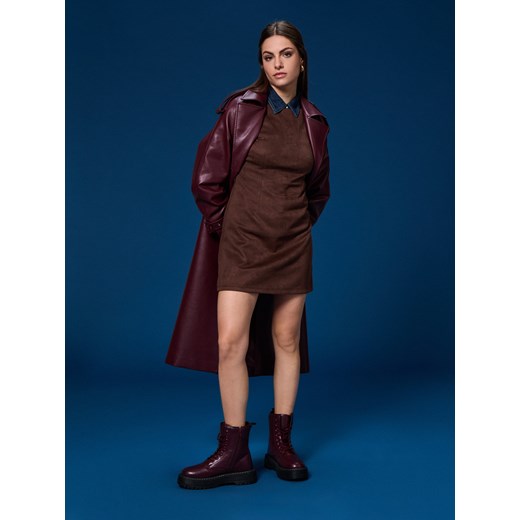 Sinsay - Botki sznurowane - czerwony Sinsay 41 Sinsay