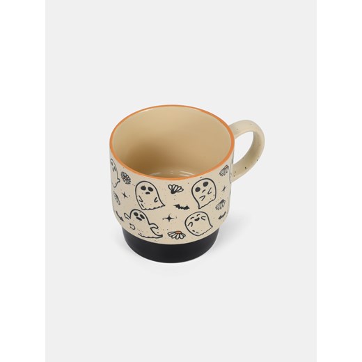 Sinsay - Kubek z motywem halloweenowym - kremowy Sinsay One Size Sinsay