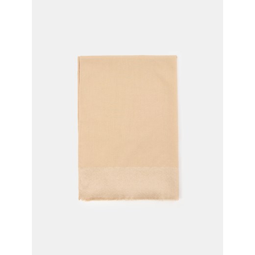 Sinsay - Chusta z metalizowaną nicią - beżowy Sinsay One Size Sinsay