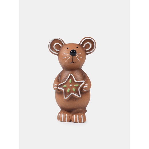 Sinsay - Świąteczna dekoracja w kształcie myszki - brązowy Sinsay One Size Sinsay