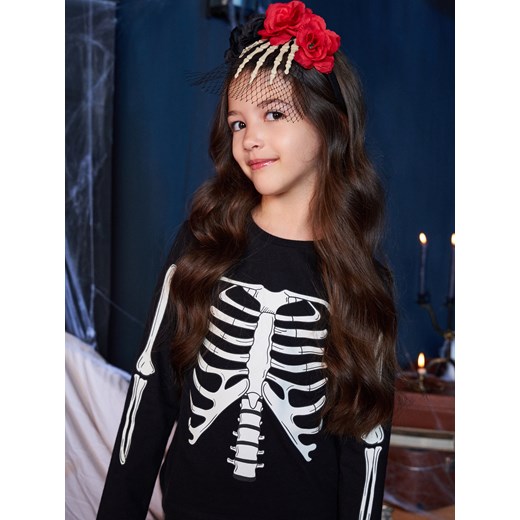 Sinsay - Piżama świecąca w ciemności - czarny Sinsay 122 (6-7 l) Sinsay