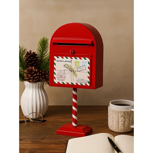 Sinsay - Skrzynka na listy do Świętego Mikołaja - czerwony Sinsay One Size Sinsay