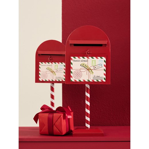 Sinsay - Skrzynka na listy do Świętego Mikołaja - czerwony Sinsay One Size Sinsay