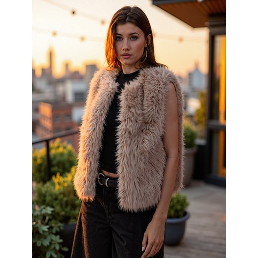 Sinsay - Kamizelka - beżowy Sinsay XL Sinsay