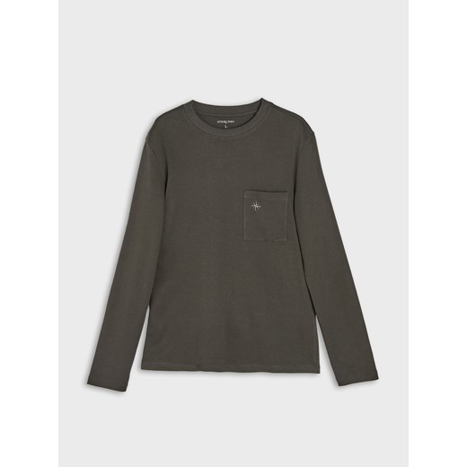 Sinsay - Koszulka z długimi rękawami - zielony Sinsay XL Sinsay