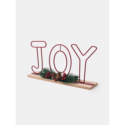 Sinsay - Dekoracja świąteczna JOY - czerwony Sinsay One Size Sinsay
