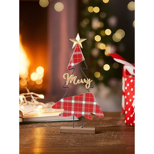 Sinsay - Dekoracja świąteczna w kształcie choinki - czerwony Sinsay One Size Sinsay