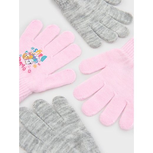 Sinsay - Rękawiczki 2 pack PAW Patrol - różowy Sinsay S Sinsay