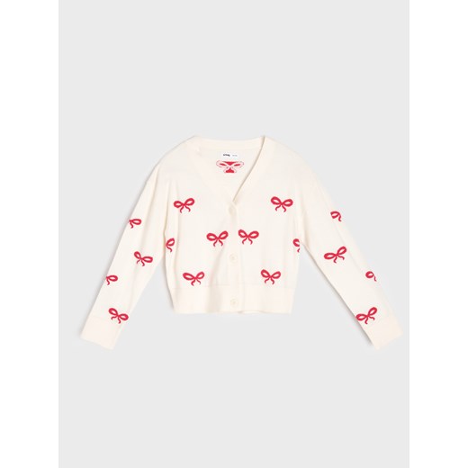 Sinsay - Sweter ze wzorem w kokardki - wielobarwny Sinsay 140 (9-10 l) Sinsay