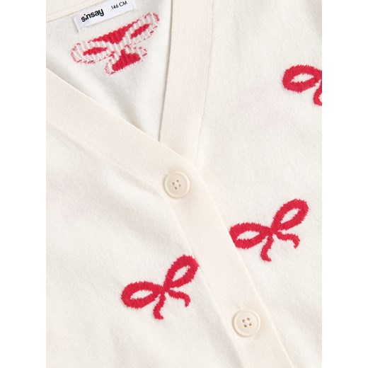 Sinsay - Sweter ze wzorem w kokardki - wielobarwny Sinsay 164 (13-14 l) Sinsay