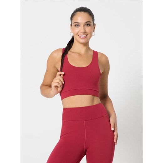 Sinsay - Top sportowy - bordowy ze sklepu Sinsay w kategorii Biustonosze - zdjęcie 186081679