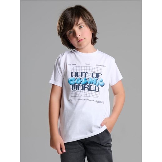 Sinsay - Koszulka z krótkim rękawem - biały ze sklepu Sinsay w kategorii T-shirty chłopięce - zdjęcie 186081689