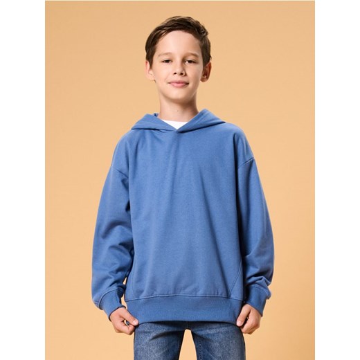 Sinsay - Bluza hoodie ze ściągaczami - green spruce ze sklepu Sinsay w kategorii Bluzy chłopięce - zdjęcie 186081716
