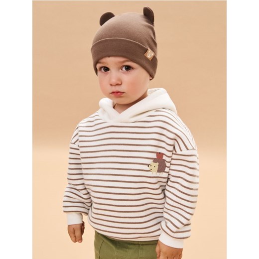 Sinsay - Cieplejsza bluza z kapturem - kremowy - id: 022FX-01X - marki Sinsay - 186081735 Sinsay - Cieplejsza bluza z kapturem - kremowy ze sklepu Sinsay w kategorii Bluzy i swetry - zdjęcie 186081735