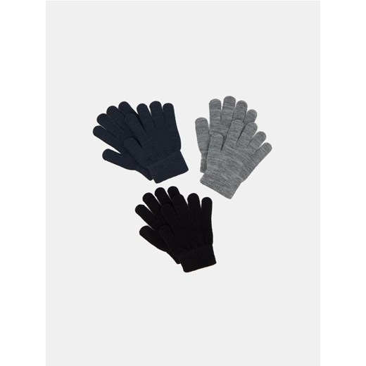 Sinsay - Rękawiczki 3 pack - czarny Sinsay L Sinsay