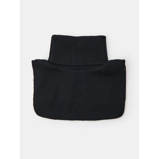 Sinsay - Prążkowany komin - czarny Sinsay S Sinsay