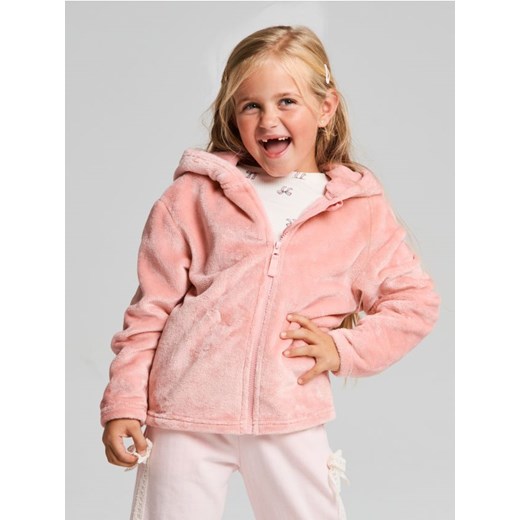 Sinsay - Puszysta bluza z elementami 3D - różowy ze sklepu Sinsay w kategorii Bluzy dziewczęce - zdjęcie 186081927