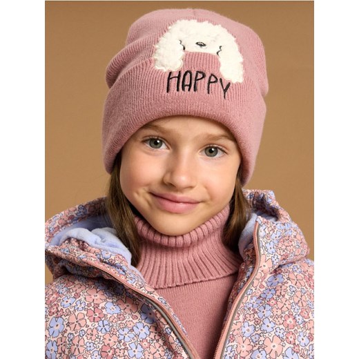 Sinsay - Czapka beanie - różowy - id: 095FU-39X - marki Sinsay - 186081935 Sinsay - Czapka beanie - różowy ze sklepu Sinsay w kategorii Czapki dziecięce - zdjęcie 186081935