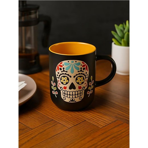 Sinsay - Kubek z motywem halloweenowym - czarny - id: 095GI-99X - marki Sinsay - 186081938 Sinsay - Kubek z motywem halloweenowym - czarny ze sklepu Sinsay w kategorii Kubki - zdjęcie 186081938